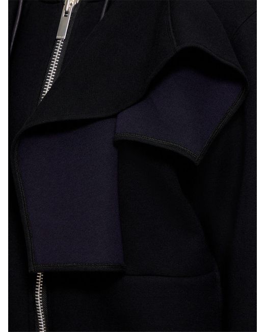 Sacai Black Sponge Sweatshirt Hoodie