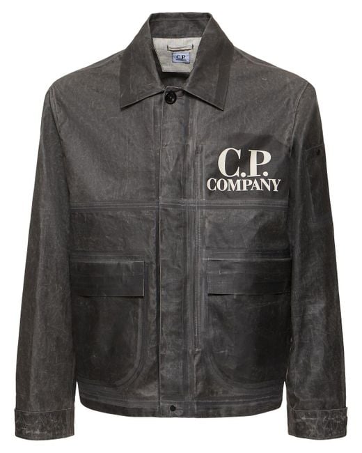 C P Company Black Toob-two Jacket for men