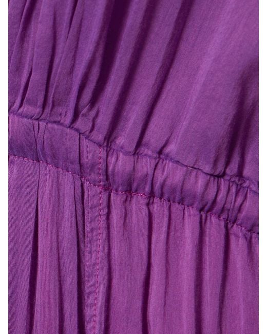 Vestito in voile di cotone e seta di Forte Forte in Purple