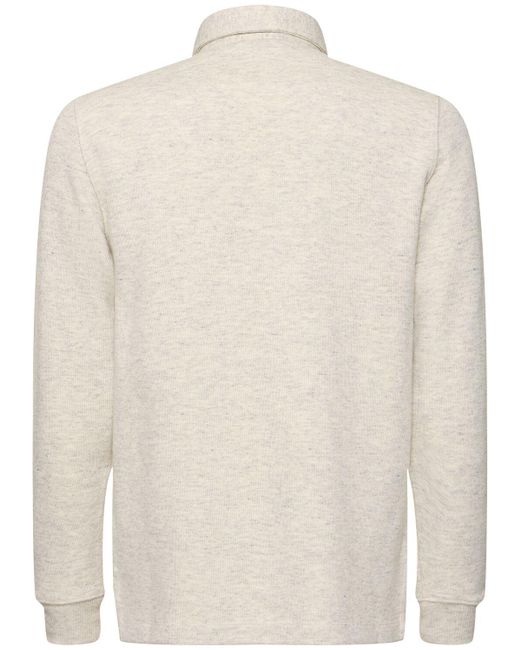メンズ Tom Ford コットンブレンドラグビーポロ White
