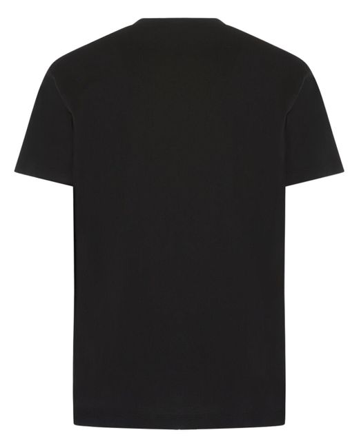 DSquared² T-shirt Aus Baumwolljersey Mit Logo in Black für Herren