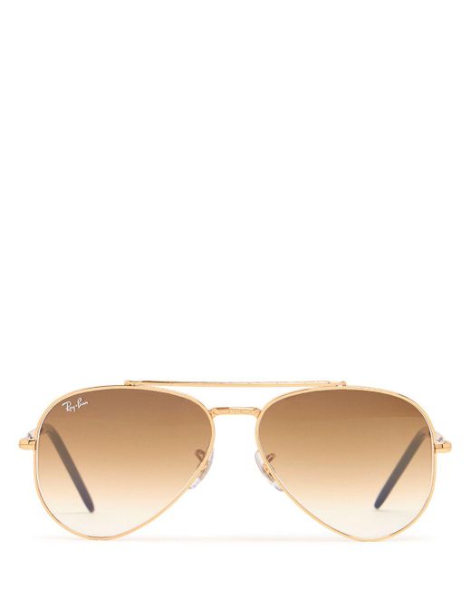 Ray-Ban New アビエイターメタルサングラス Natural