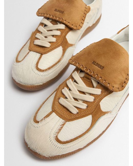 Alohas Natural Damen Sneakers Aus Leder „Club“