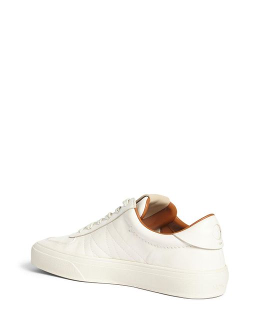 Monclub leather sneakers di Moncler in White da Uomo