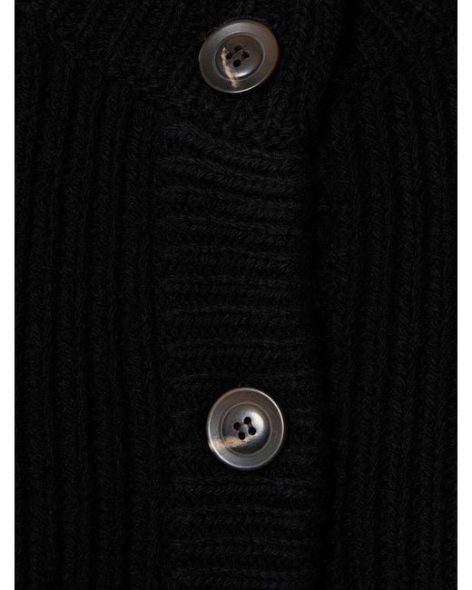 Soeur Black Amore Buttoned Wool Vest