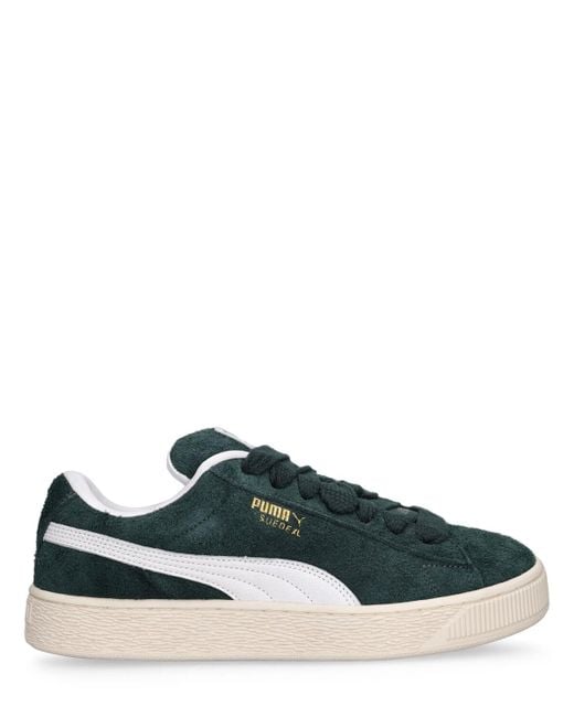 PUMA Green Suede Xl Hairy Sneakers
