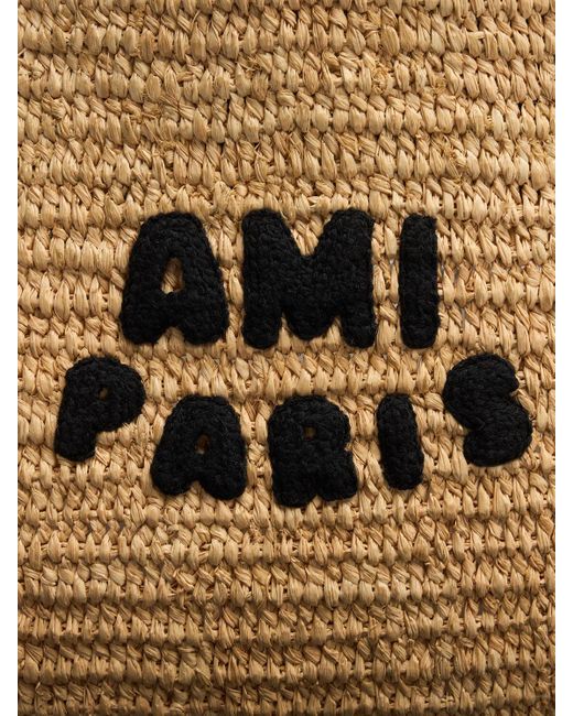 AMI Natural Donna Raffia Tote Bag