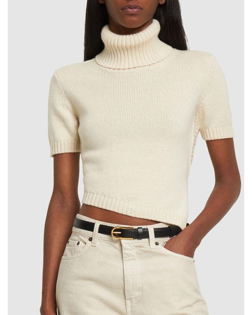 the row freyaベルト The Row Freya leather belt | REVERSIBLE