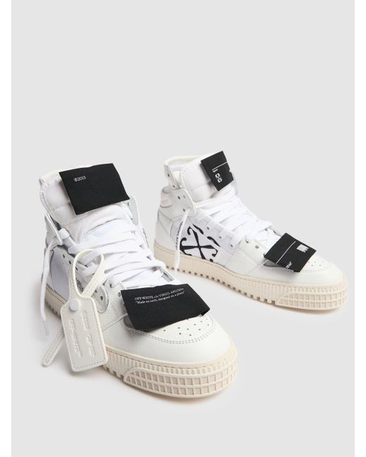 20mm 3.0 off court leather sneakers di Off-White c/o Virgil Abloh in White