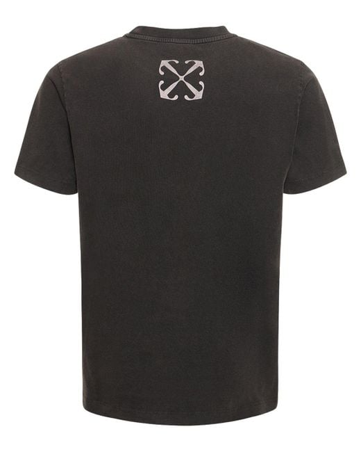 Off-White c/o Virgil Abloh S. Matthews T-Shirt aus Baumwoll-Jersey mit Print in Black für Herren