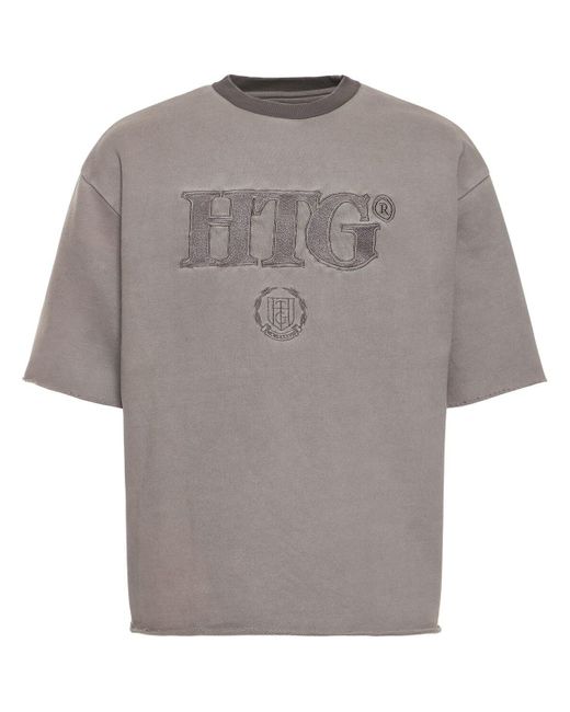 Honor The Gift Kurzärmeliges Sweatshirt Aus Baumwolle Mit Druck in Gray für Herren