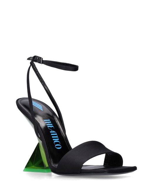 The Attico Green 105mm Cheope Poly Wedges Sandals