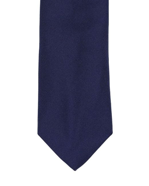 Cravate en sergé de soie Brunello Cucinelli pour homme en coloris Blue