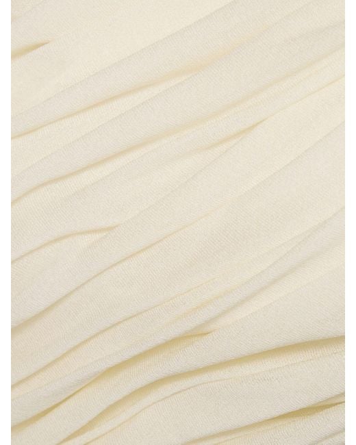 Vestido largo de viscosa con hombro descubierto Giambattista Valli de color White