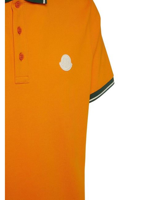 Moncler Archivio Creativo Polo in Orange for Men | Lyst