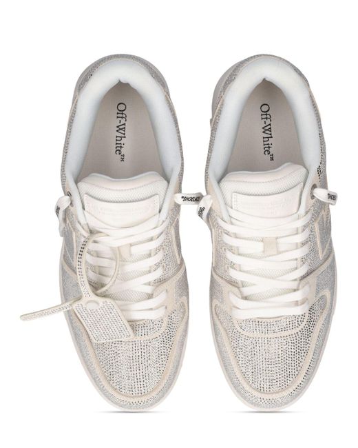 Off-White c/o Virgil Abloh White 30mm Out Of Office Strass Sneakers