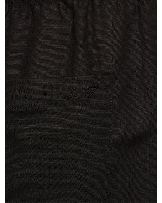 DUNST Black Rayon Blend Banded Pants