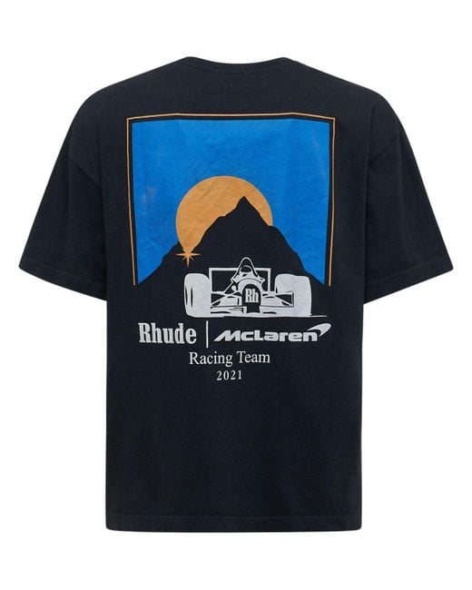 Rhude T-shirt " X Mclaren Moonlight Racer" in Black für Herren
