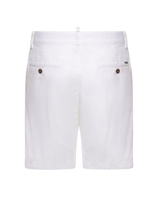 Pantalon sexy cargo en coton stretch DSquared² pour homme en coloris White