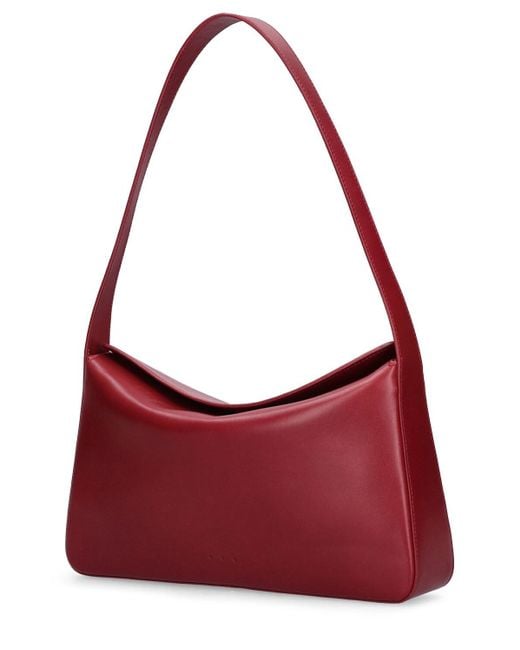 Aesther Ekme Leather Shoulder Bag in Red
