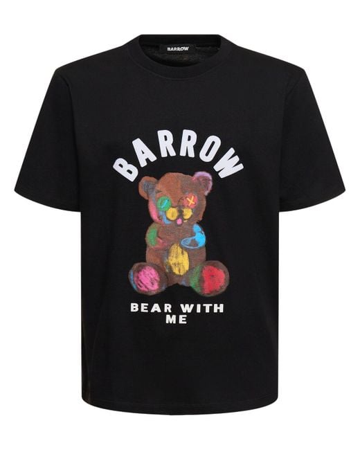 T-shir imprimé bear with me Barrow pour homme en coloris Black