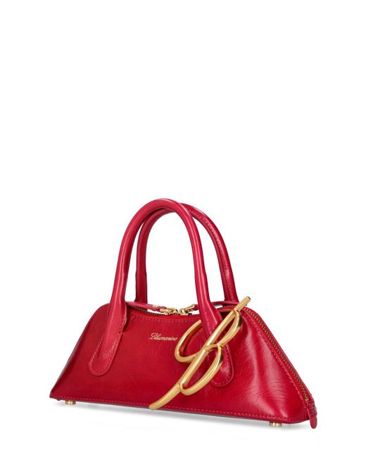 Blumarine Red Mini Handtasche Aus Leder "bugatti"