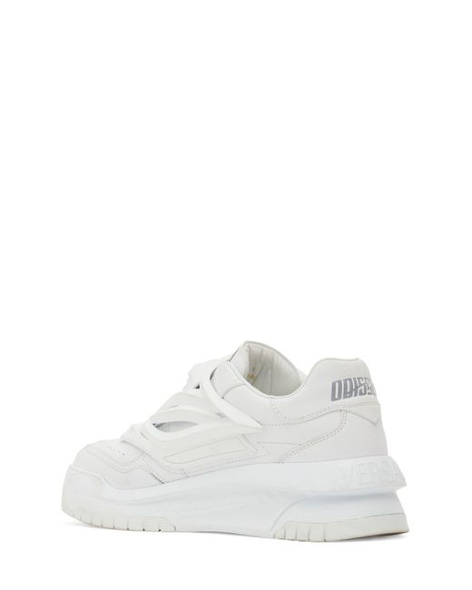 Versace Ledersneakers in White für Herren