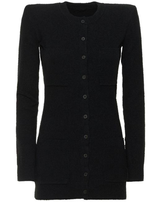 Wardrobe NYC Black Stretch Cotton Knit Cardigan