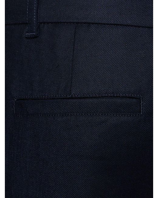 Max Mara Blue Damen Hose Aus Viskosemischung Mit Weitem Bein „Toby“