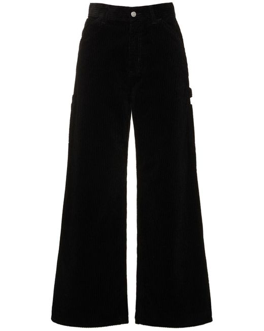 Pantalon côtelé taille haute jens Carhartt en coloris Black