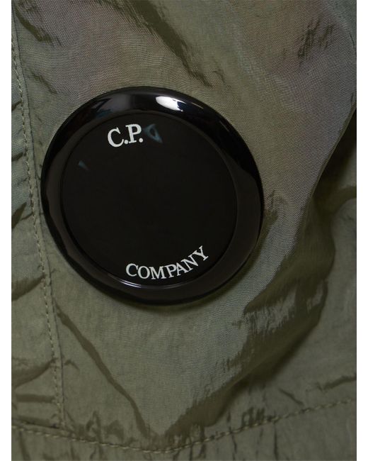 C P Company Green Chrome-r Cargo Shorts for men
