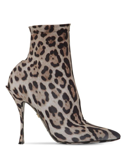 black leopard booties