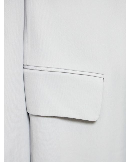 Dries Van Noten オーバーサイズライトギャバジンブレザージャケット White