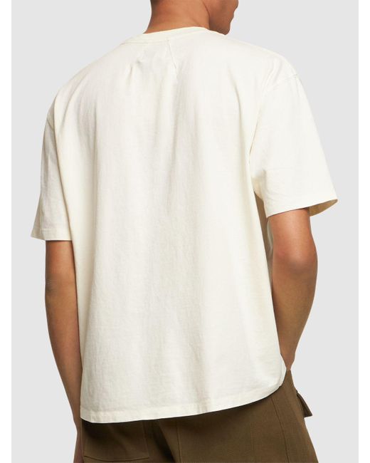 Camiseta de algodón Rhude de hombre de color White