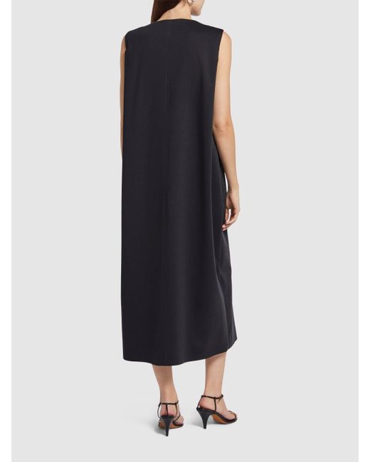 Max Mara Black Midikleid Aus Jersey "biada"