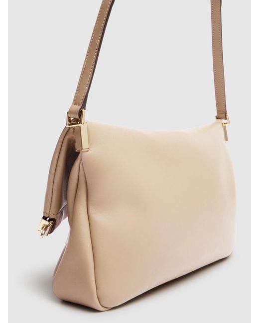 Tod's Natural Small Crn Leather Clutch