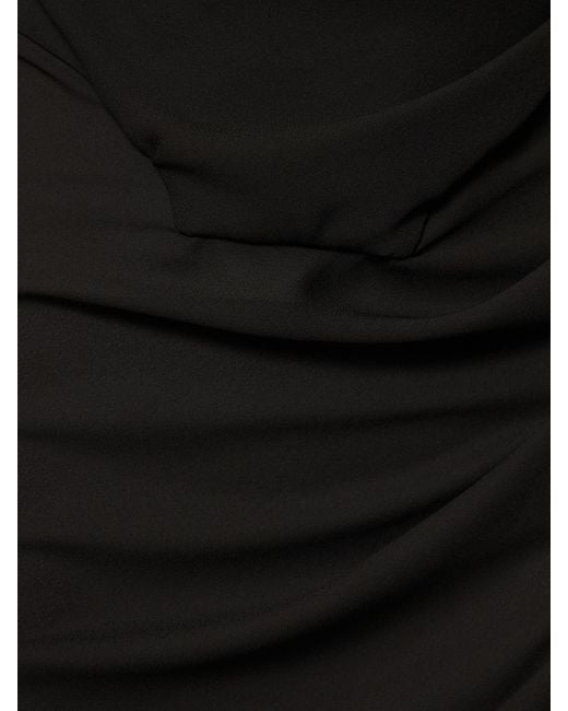GIUSEPPE DI MORABITO Black Langes Kleid Aus Kreppgeorgette