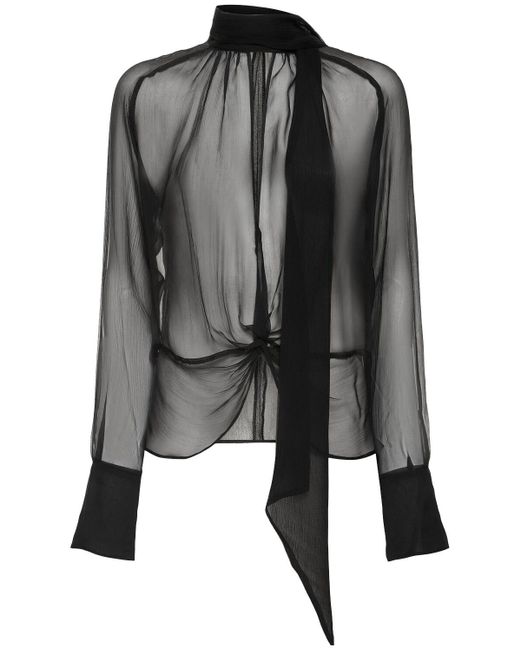 Nina Ricci シルクシャツ Black