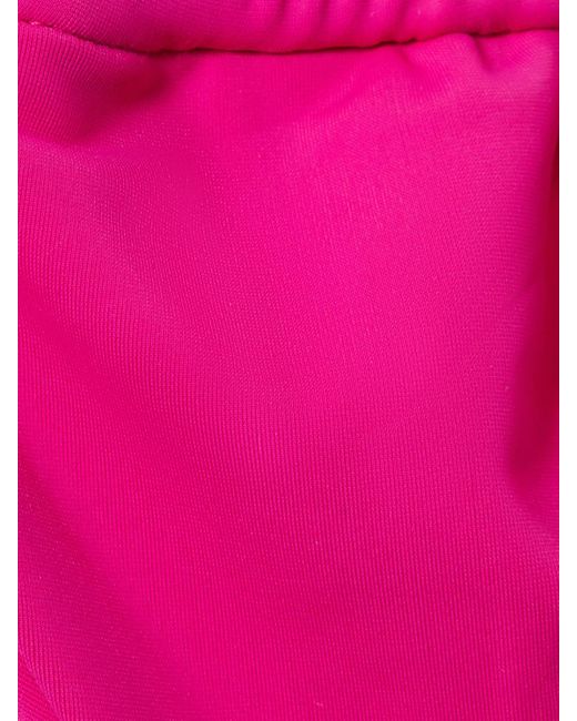 Louisa Ballou Pink Mini Ring Triangle Bikini Top