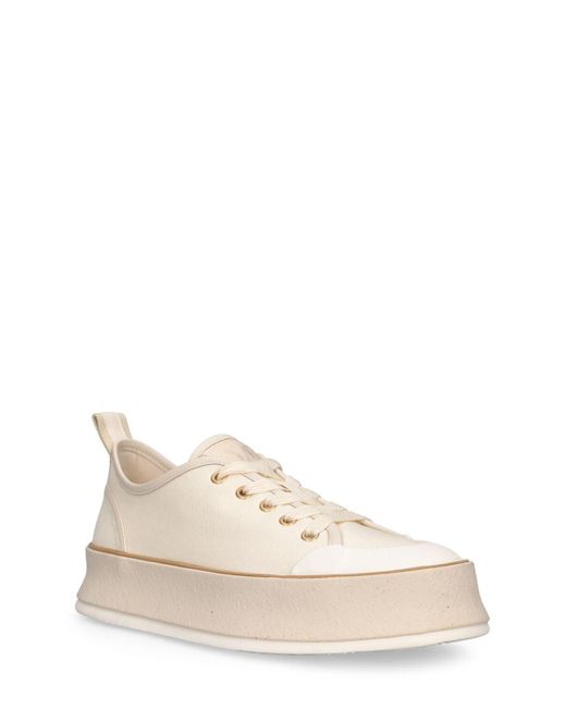 Sneakers springsneake in tela di Max Mara in Natural