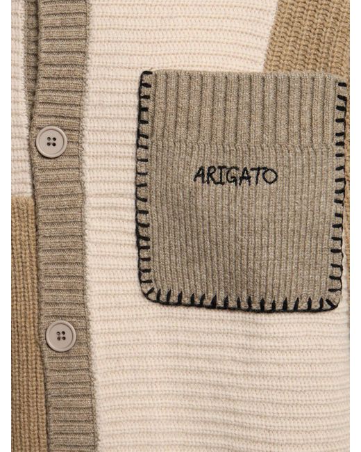 Pull-over en patchwork de laine mélangée franco Axel Arigato pour homme en coloris Natural
