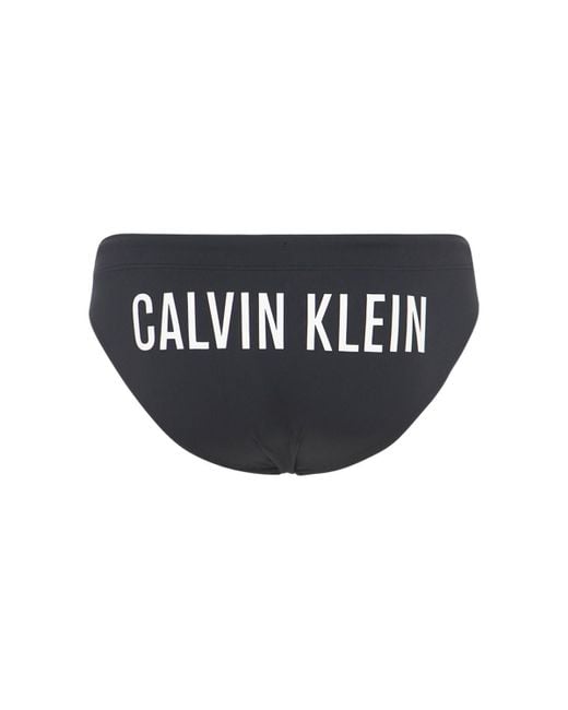 Bañador Slip Intense Power Fashion Calvin Klein de hombre de color Black