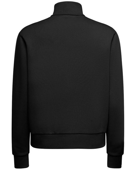 Moncler Rollkragen-sweatshirt Aus Baumwolle in Black für Herren