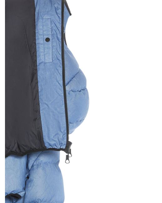 DSquared² Blue Logo Nylon Puffer Jacket for men