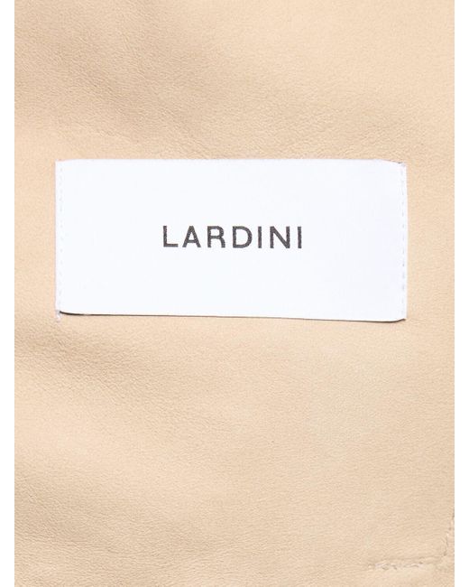 メンズ Lardini スエードジップジャケット Natural