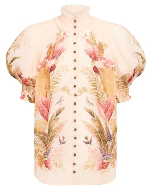 Zimmermann Pink Damen Ramiehemd „Ascension“