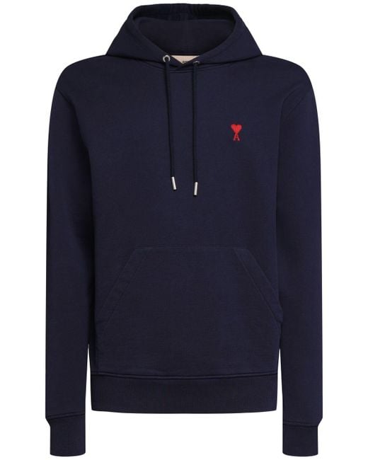 Hombre Sudadera Adc De Algodón AMI de hombre de color Blue