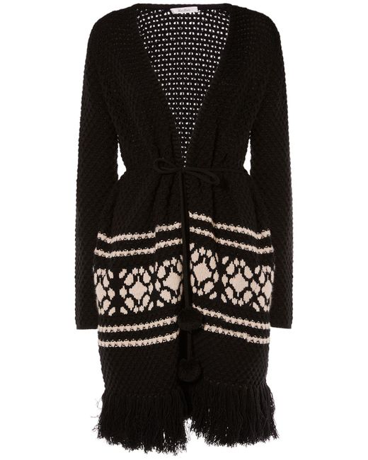 Cardigan Orione in lana e cashmere di Max Mara in Black