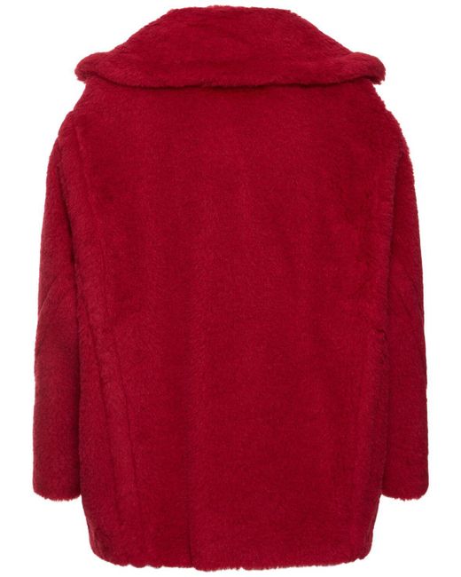 Manteau court en laine mélangée frais Max Mara en coloris Red