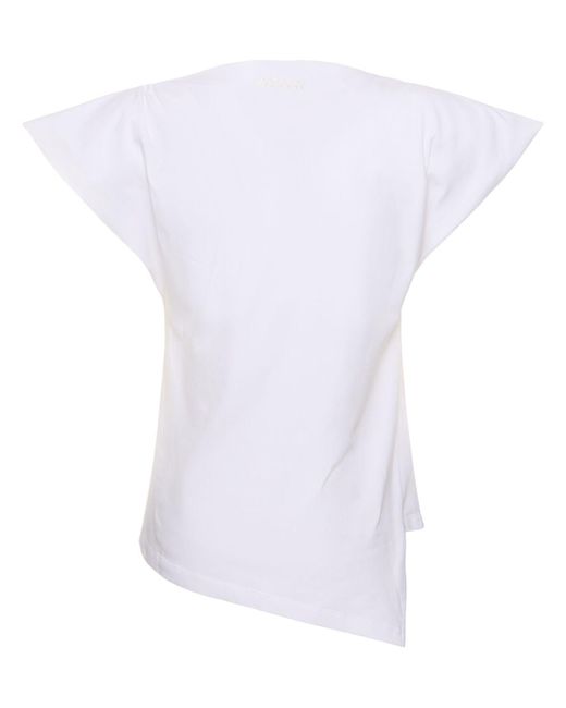 Isabel Marant White T-shirt Aus Baumwolljersey "sebani"
